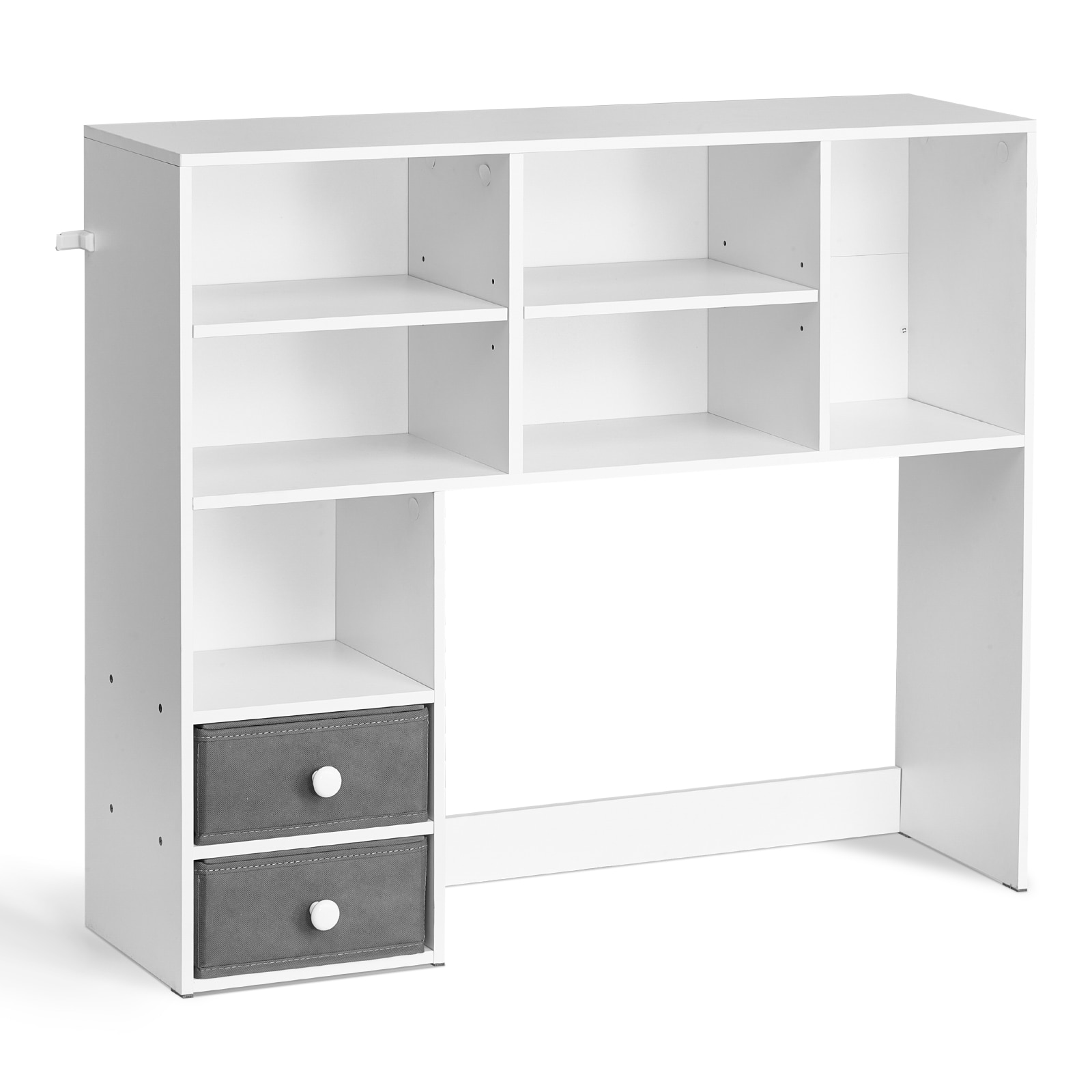 Desktop Bookshelf Organizer With Drawers For Home Office Storage_voghion.com